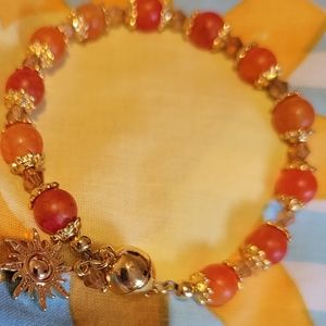 Gemstone  & English Cut Crystal Cut Bracelets